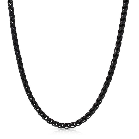 NC6092 | MONTANA SILVERSMITHS MIDNIGHT ONYX WHEAT CHAIN NECKLACE