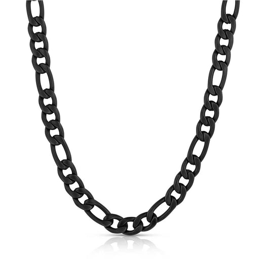 NC6093 | MONTANA SILVERSMITH MIDNIGHT ONYX FIGARO CHAIN