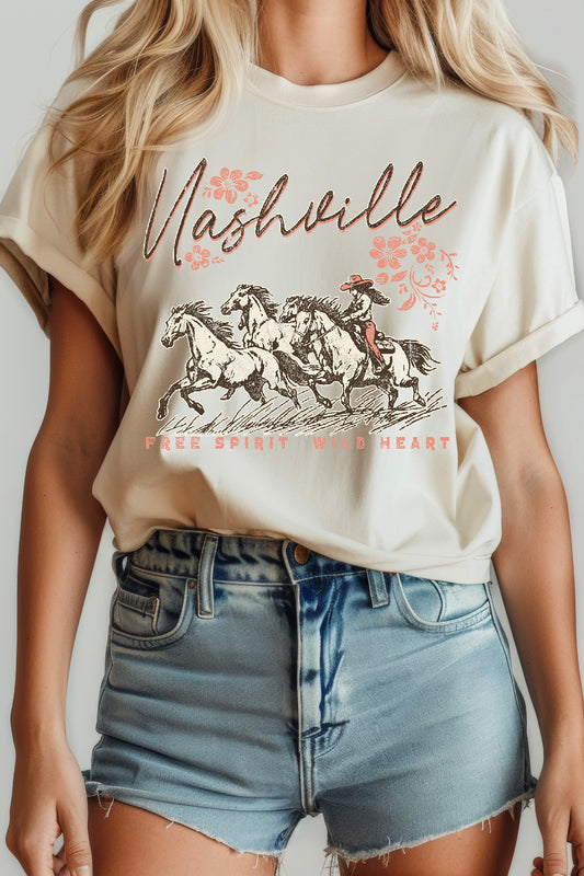 BTMB8090-T-1 WOMEN'S NASHVILLE FREE SPIRIT S/S TEE