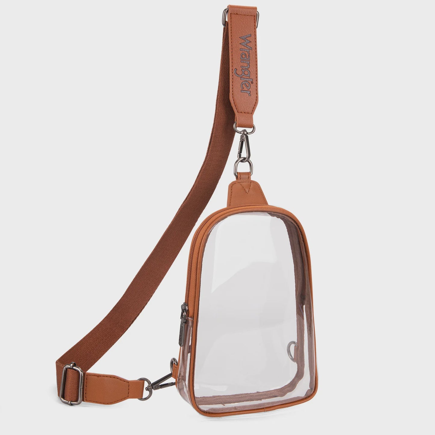 WG87-226BR | WRANGLER CLEAR BROWN CROSSBODY