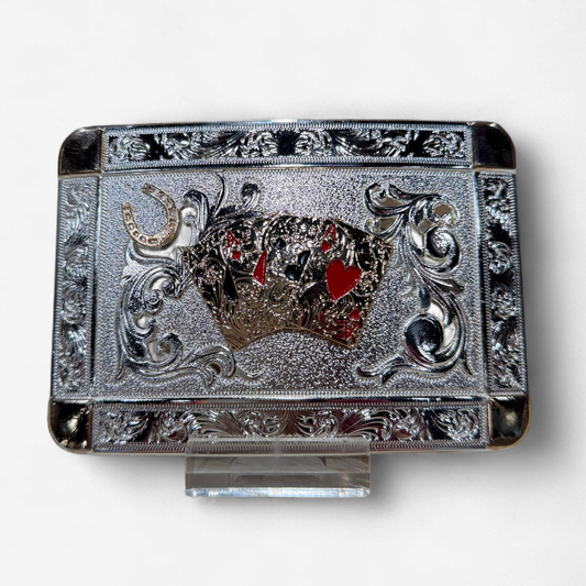 RANGER GOLD/SILVER ACES SQUARE BUCKLE