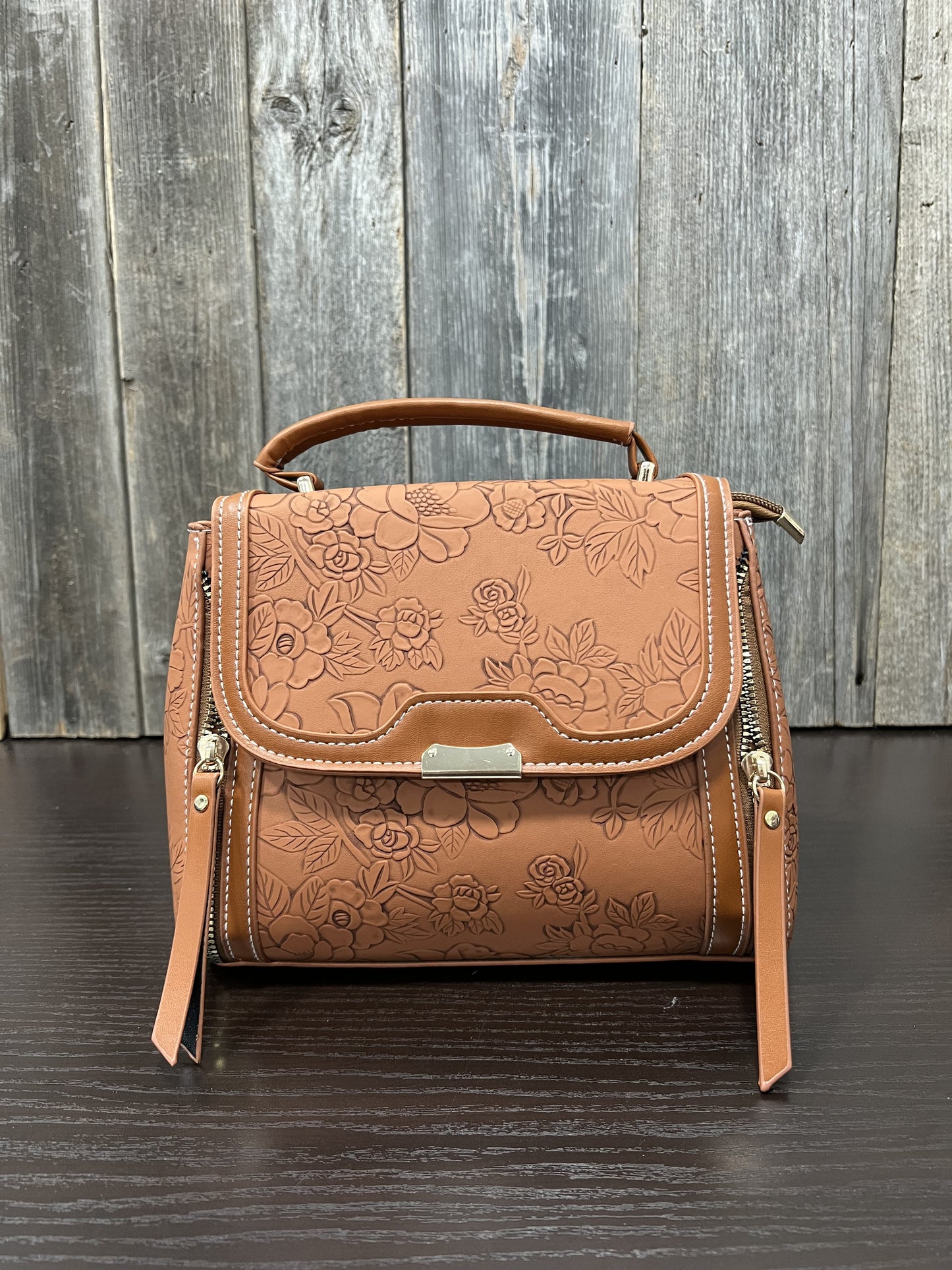 WOMENS FLORAL CROSSBODY TOTE