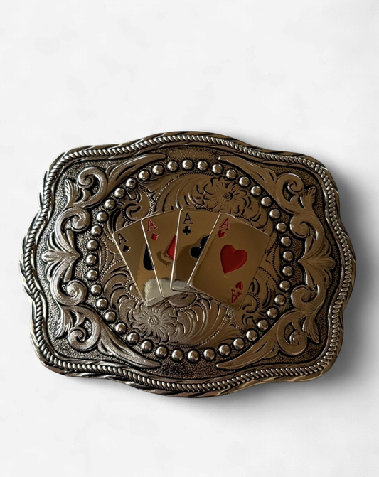 SILVER ACE BUCKLE