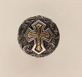 28073 | SILVER CROSS ETCHED SCARF SLIDE