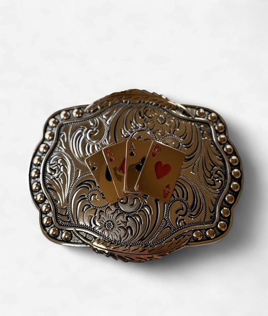 GOLD BORDER ACE BUCKLE