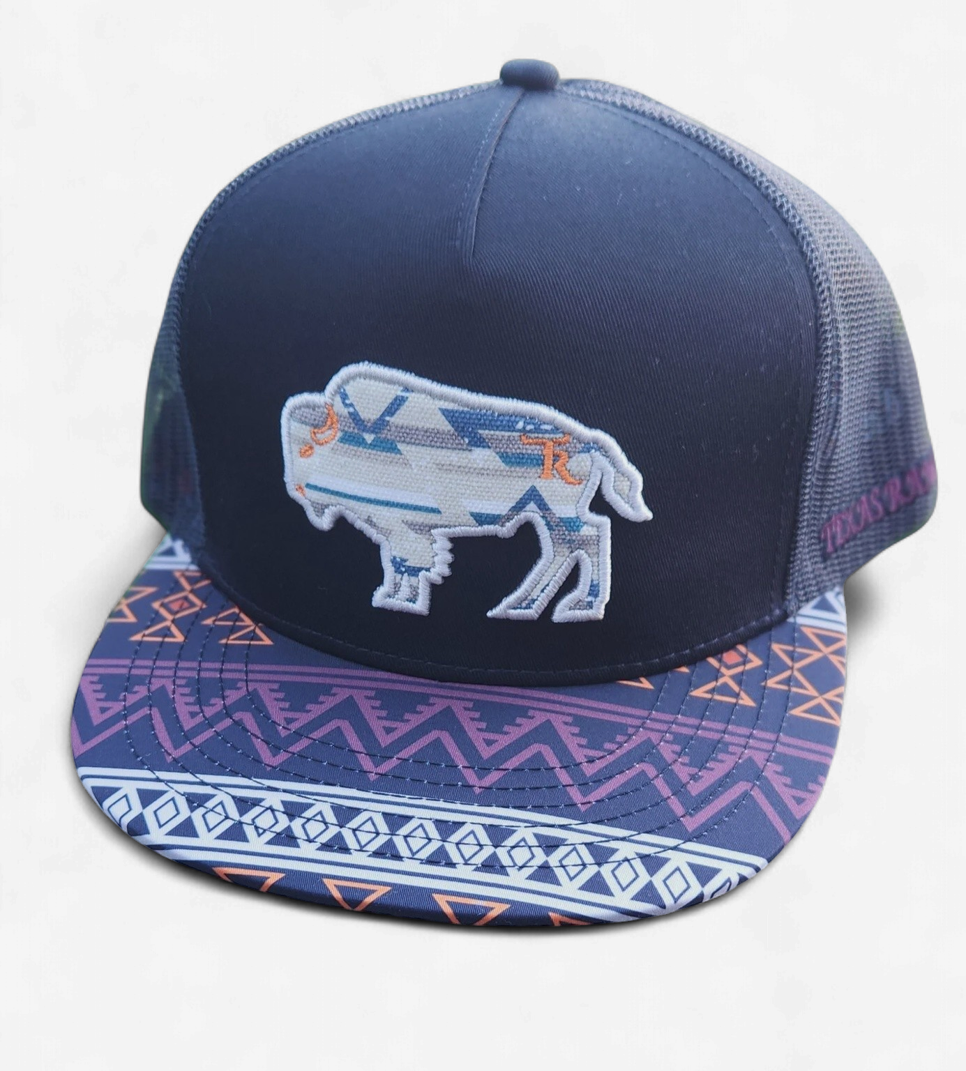 TEXAS RANCH "CUSTER" BUFFALO AZTEC BRIM/BLACK /BLACK