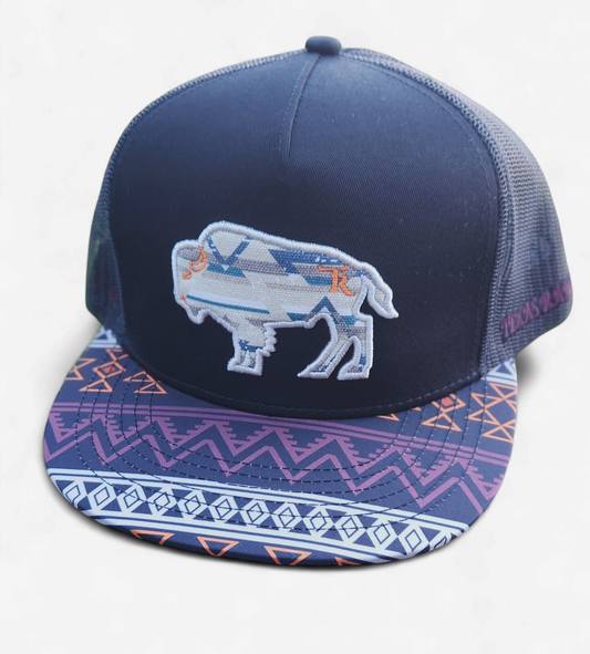 TEXAS RANCH "CUSTER" BUFFALO AZTEC BRIM/BLACK /BLACK