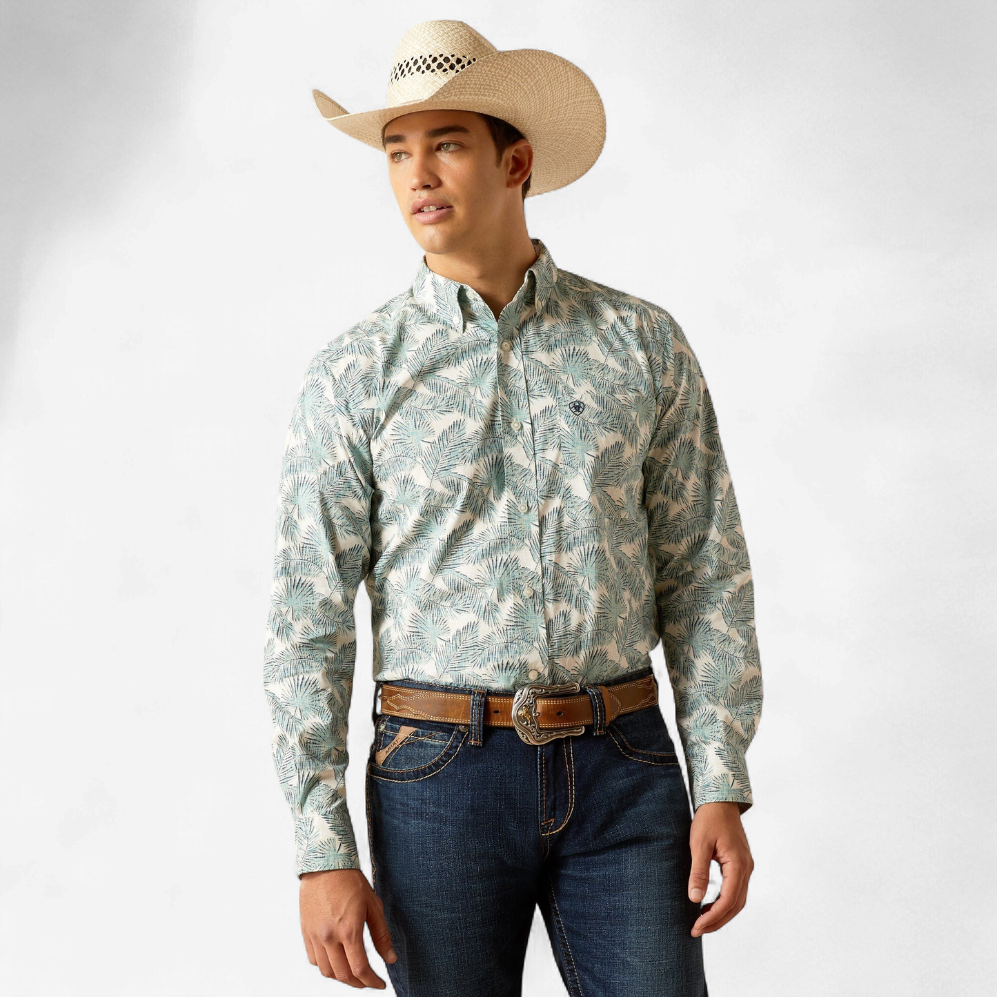 10051246 | ARIAT MEN'S REEF WATER EAMANUEL FITTED LS SHIRT