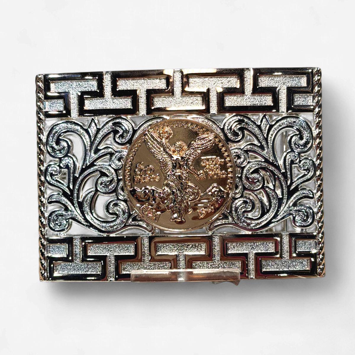 RANGER GOLD/SILVER 50 PESOS SQUARE BUCKLE