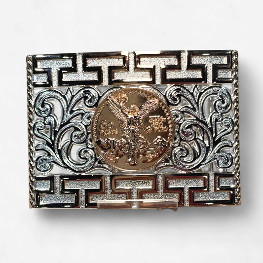 RANGER GOLD/SILVER 50 PESOS SQUARE BUCKLE