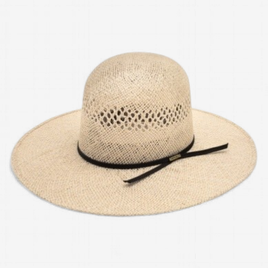 RESISTOL STRAW 7X MONTGOMERY JUTE OPEN CROWN 4 1/4 INCH BRIM