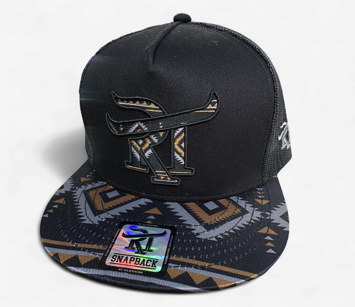 RED TORO BLACK/BRWON AZTEC SILVER SPUR HAT