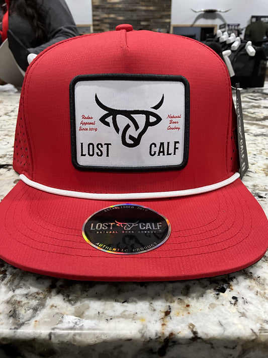 LOST CALF | DRI-FIT PLATE RED CAP