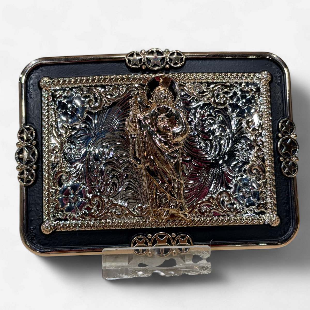 RANGER BLACK/GOLD SAN JUDAS SQUARE BUCKLE