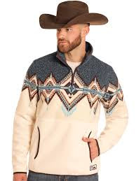 DM91C04070 | PANHANDLE MEN'S BORDER BERBER PULLOVER-KHAKI