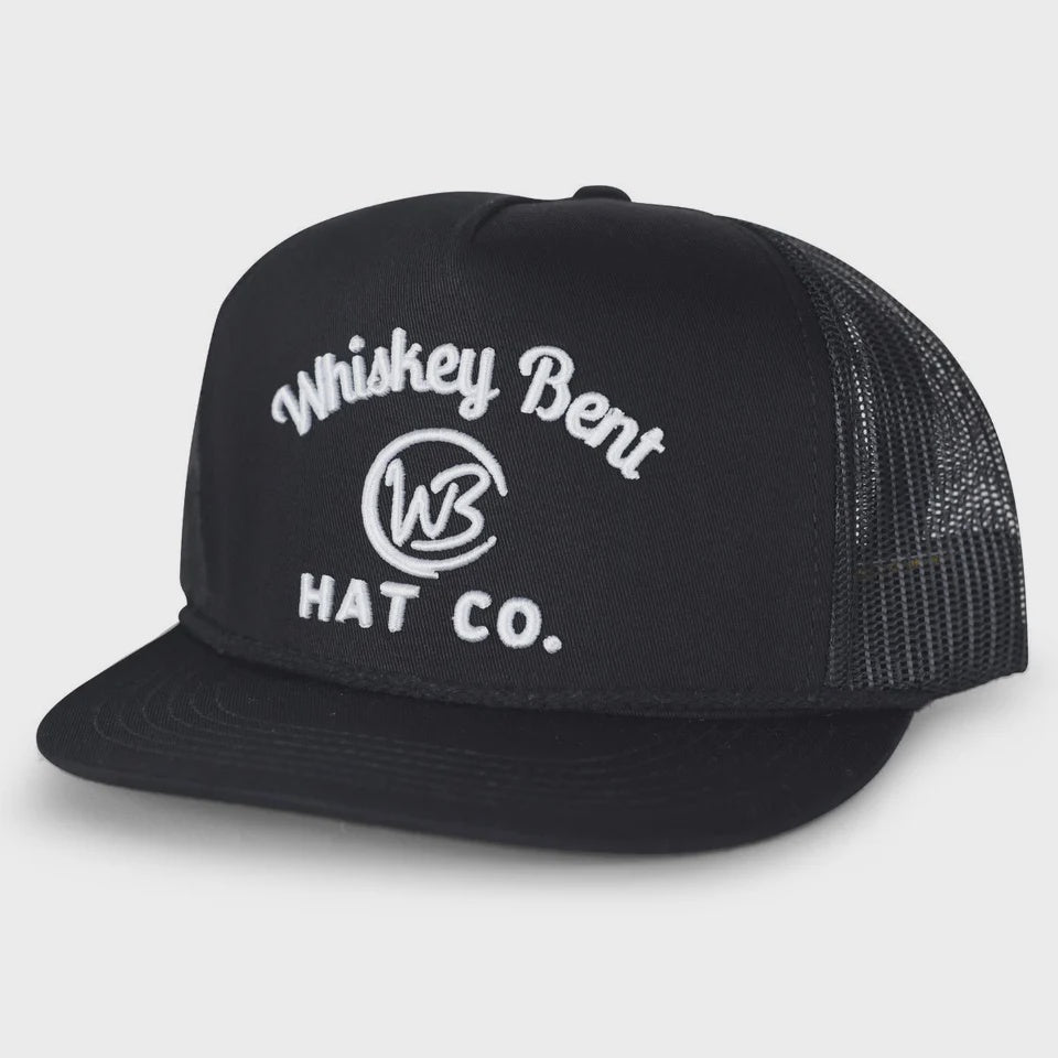 WHISKEY BENT JOHNNY CASH CAP- BLACK/BLACK