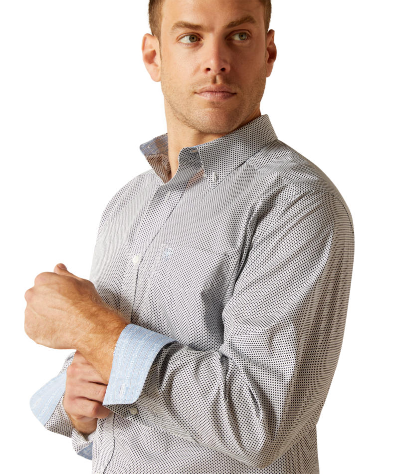 10051482 | ARIAT MEN'S WRINKLE FREE WES CLASSIC FIT L/S SHIRT - PEACOT