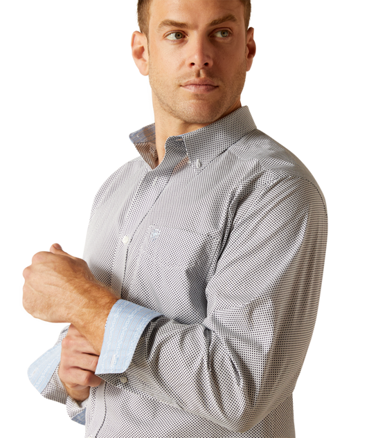 10051482 | ARIAT MEN'S WRINKLE FREE WES CLASSIC FIT L/S SHIRT - PEACOT