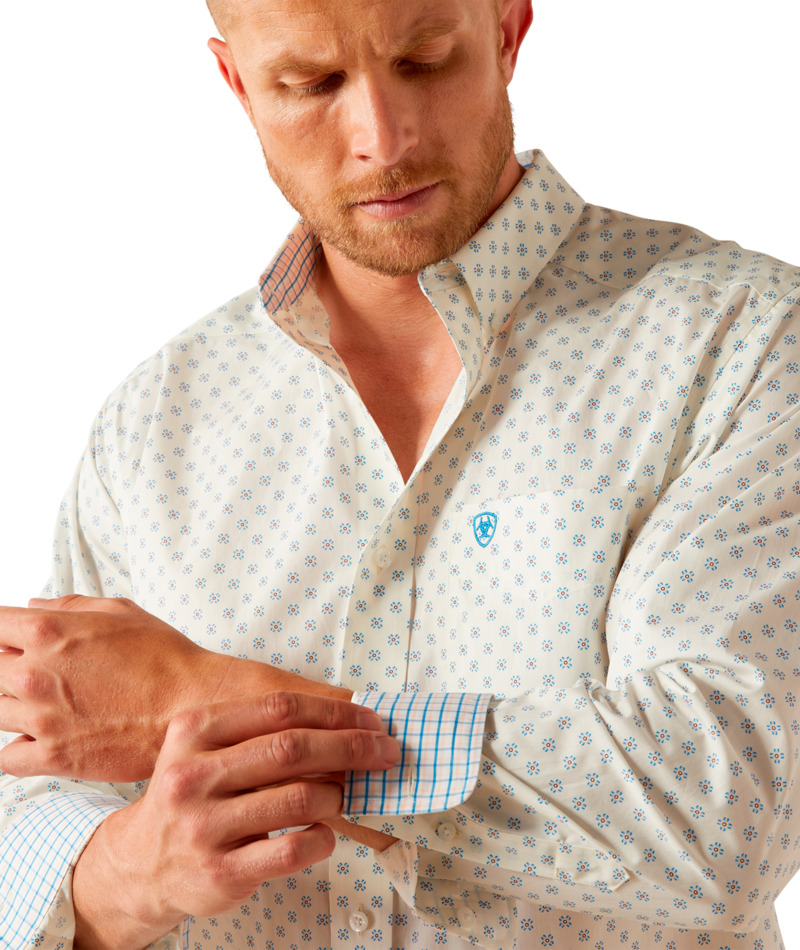 10054687 | MEN'S ARIAT WRINKLE FREE ADRIAN CLASSIC FIT L/S SHIRT - WHITE