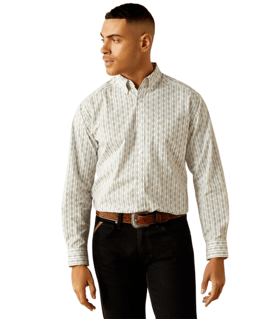10058763 | ARIAT MEN'S WILLIAM CLASSIC FIT LS SHIRT - WHITE