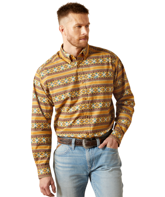 10065767 | ARIAT MEN'S TEDDI CLASSIC FIT L/S SHIRT - TAN