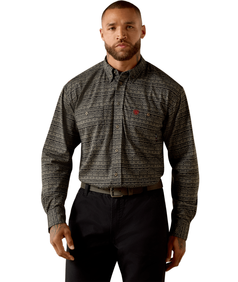 10071326 | ARIAT MEN'S FR AIRIFIED WORK SHIRT - BLACK