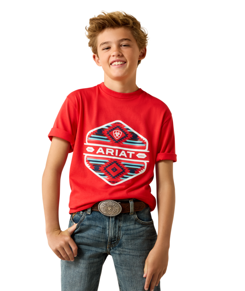 10071182 | ARIAT BOYS CHINELOS HEX T-SHIRT