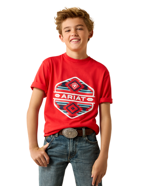 10071182 | ARIAT BOYS CHINELOS HEX T-SHIRT