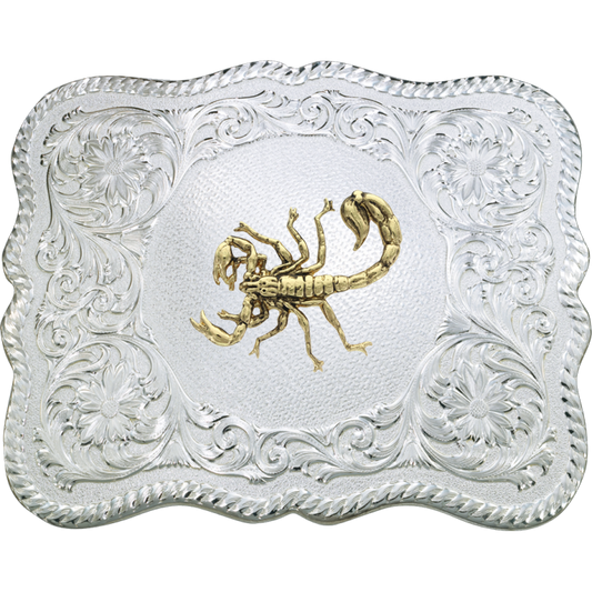 61669-716 | MONTANA SILVERSMITHS SCORPION SCALLOPED BUCKLE