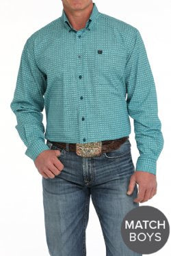 MTW1105900 | CINCH MENS MEDALLION BUTTON UP