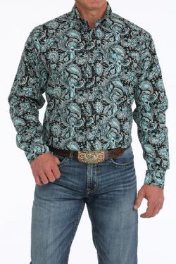 MTW1105907 | CINCH MENS PAISLEY BUTTON UP