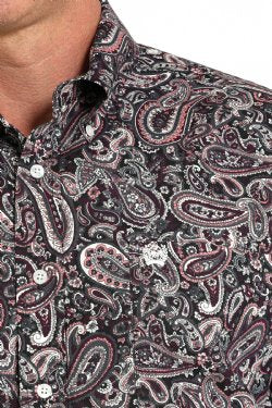 MTW1105910 | CINCH MEN'S BLACK MULTI PAISLEY LS SHIRT