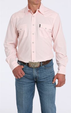 MTW1303087 | CINCH MEN'S PINK GEO MODERN FIT LS SNAP SHIRT