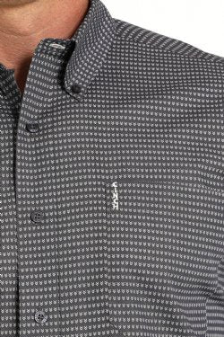 MTW1347130 | CINCH MEN'S GREY GEO MODERN FIT LS SHIRT