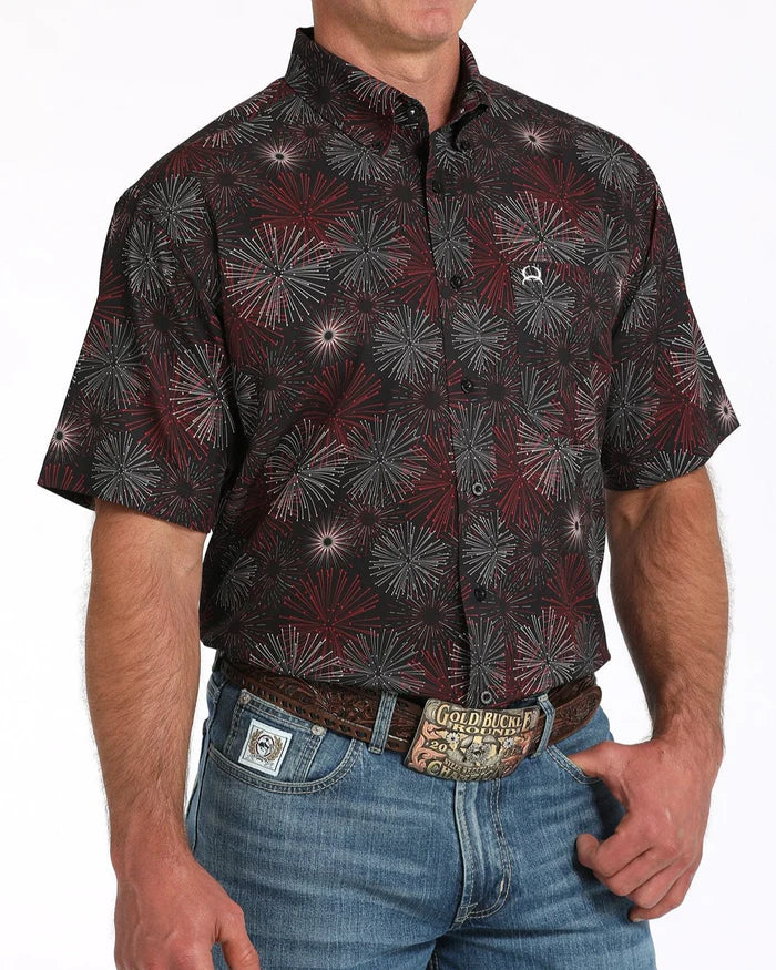 MTW1704156 | CINCH MENS FIREWORK SS BD SHIRT