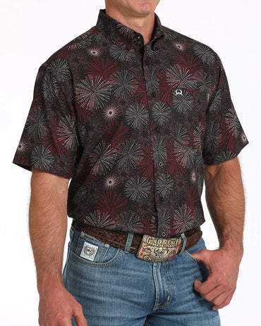 MTW1704156 | CINCH MENS FIREWORK SS BD SHIRT