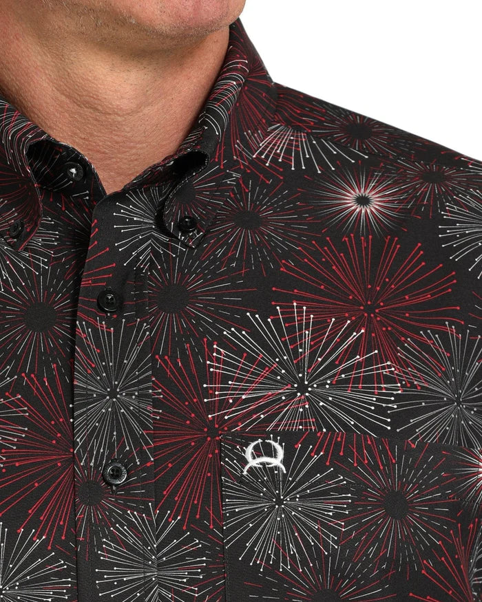 MTW1704156 | CINCH MENS FIREWORK SS BD SHIRT