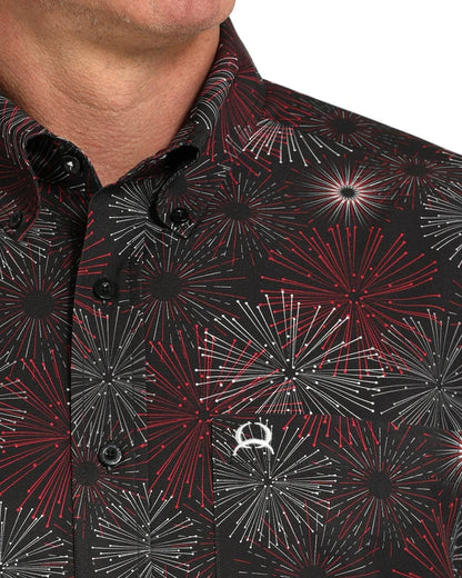 MTW1704156 | CINCH MENS FIREWORK SS BD SHIRT