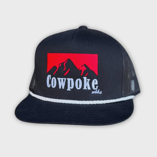 WHISKEY BENT OG COWBOY KILLER CAP - BLACK/BLACK/RED