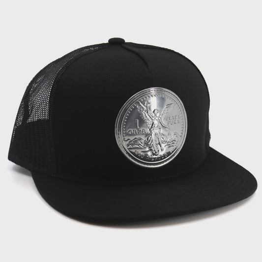 EL VIEJON PLATA PURA BLACK FLAT VISOR CAP