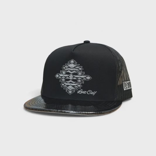 LOST CALF GEM REPTILE FLAT CAP