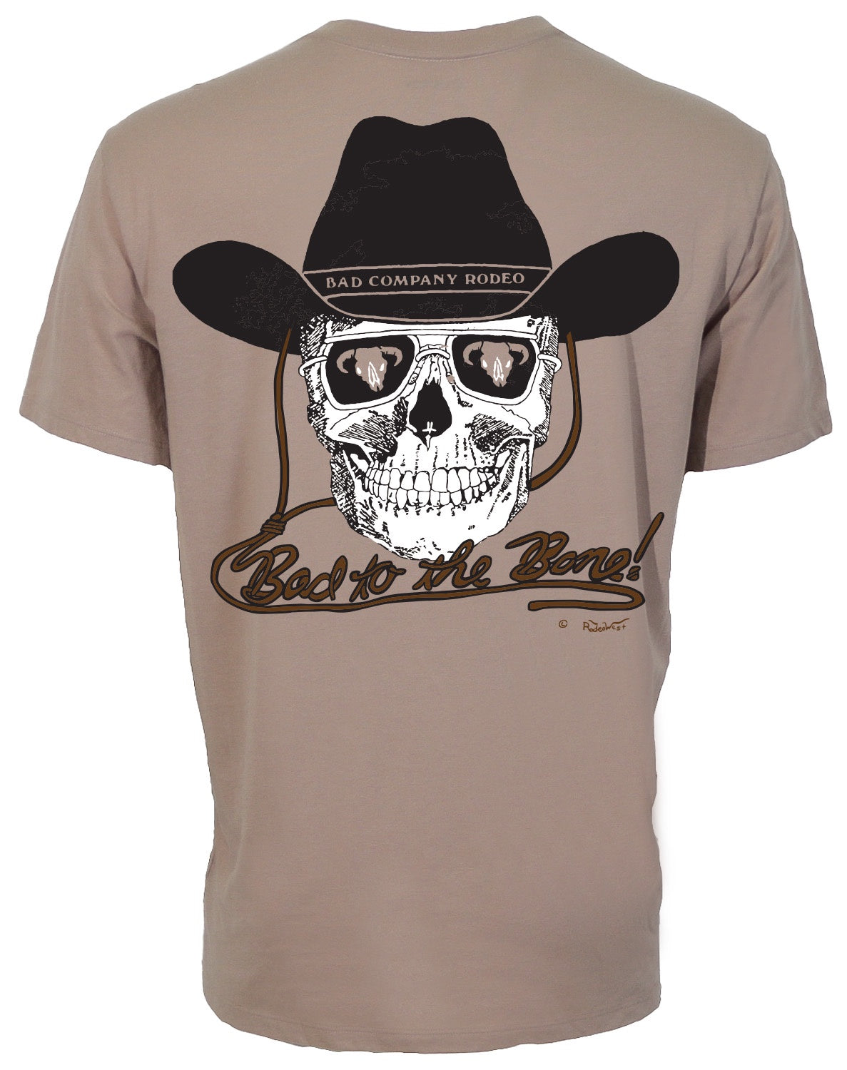 BCT2603TN | HOOEY MEN'S TAUPE TAN BAD COMPANY CREW NECK TEE