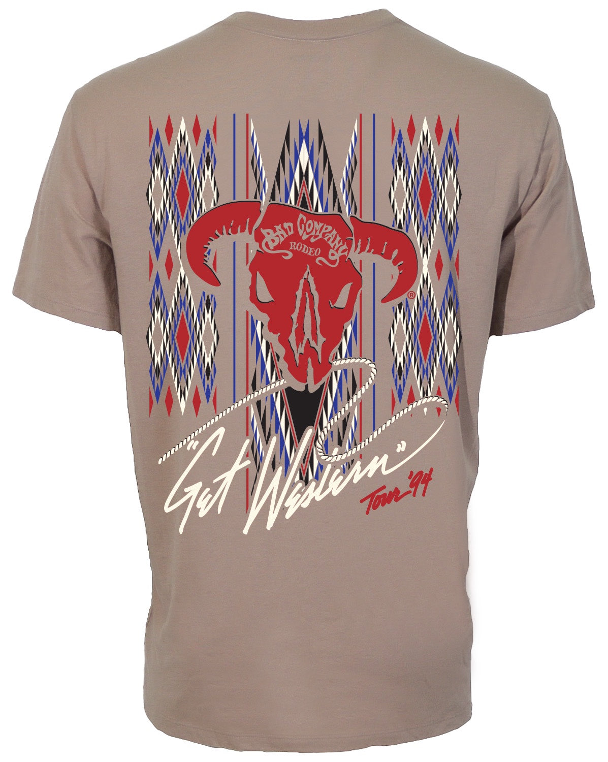 BCT2604TN | HOOEY MEN'S MULTICOLOR BAD COMPANY GET WESTERN SS TEE