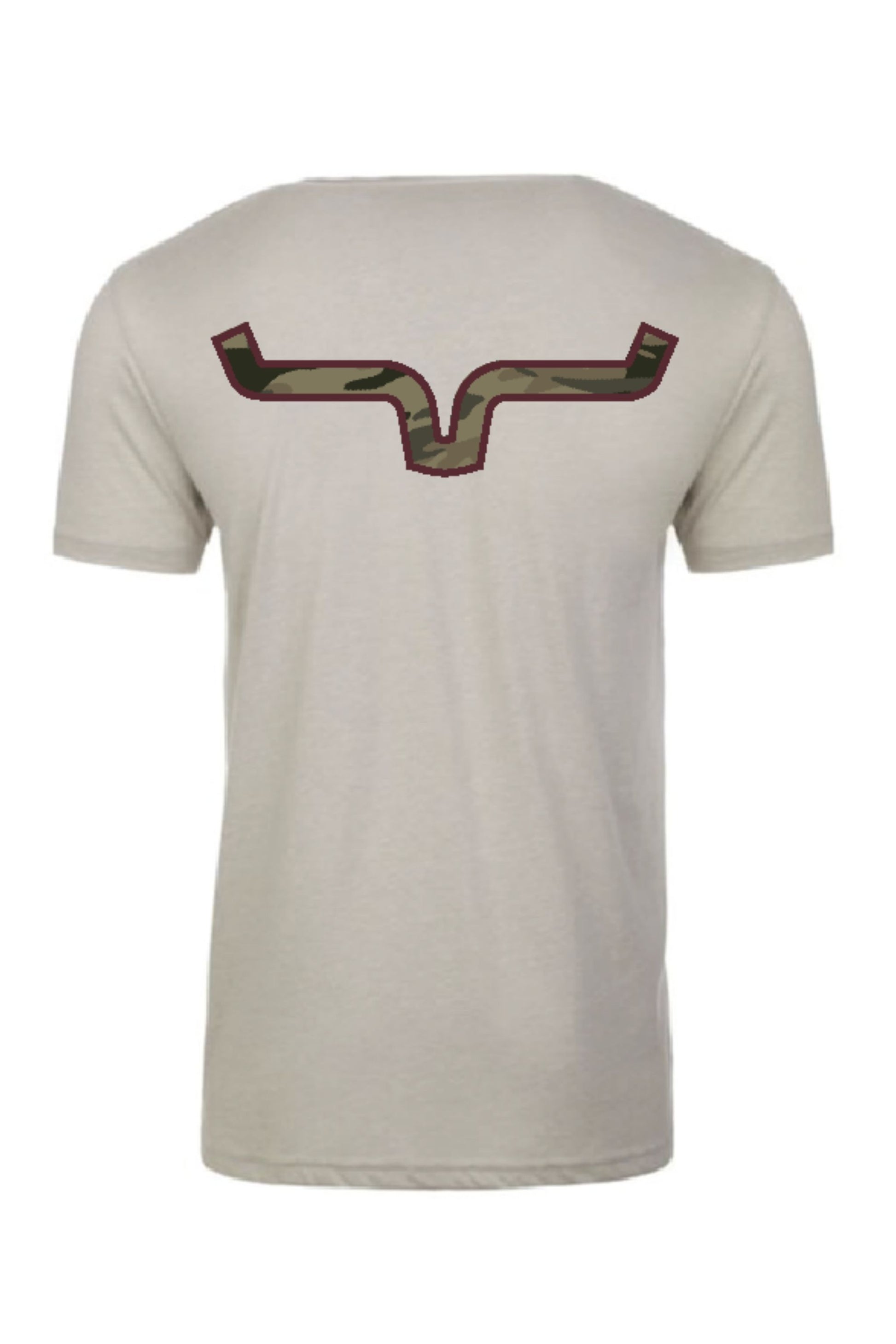 KIMES RANCH CAMO BACK T-SHIRT - SAND