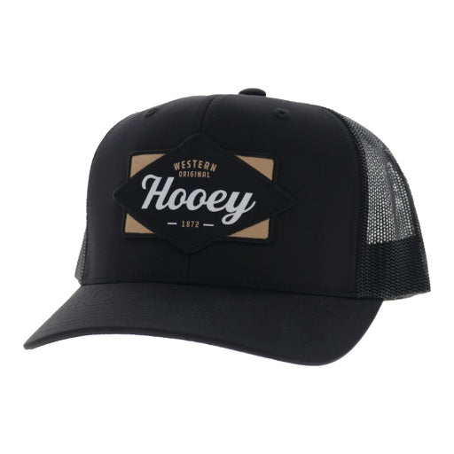 2622T-BKYL | HOOEY DIAMOND BLACK CAP - WHITE/YELLOW PATCH